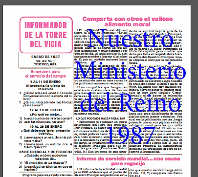Más información sobre "Nuestro Ministerio del Reino 1987"