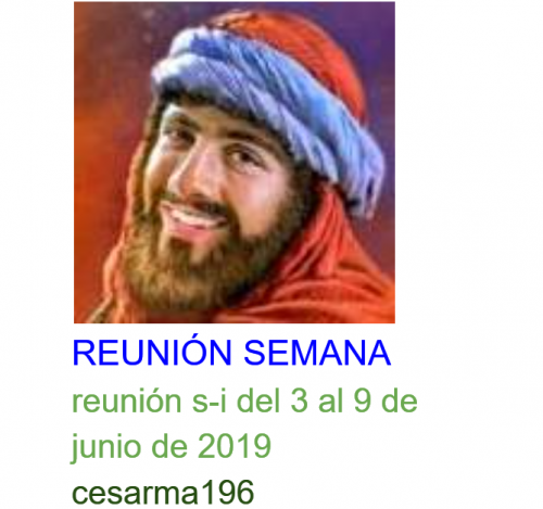 Más información sobre "Reunion s-i del 3 al 9 de junio de 2019"