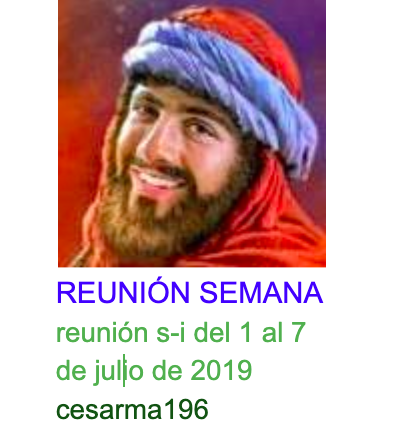 Más información sobre "Reunion s-i del 1 al 7 de julio de 2019"