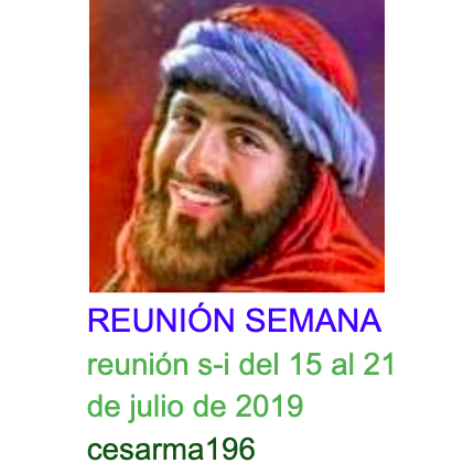 Más información sobre "Reunion s-i del 15 al 21 de julio de 2019"