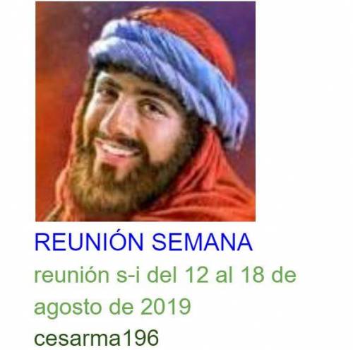 Más información sobre "Reunion s-i del 12 al 18 de agosto de 2019"