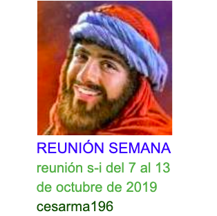 Más información sobre "Reunion s-i del 7 al 13 de octubre de 2019"