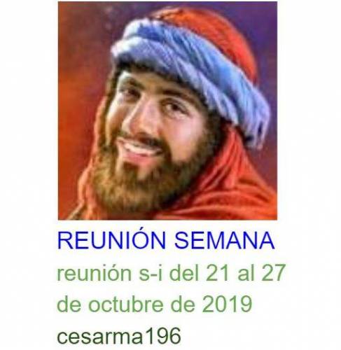 Más información sobre "Reunion s-i del 21 al 27 de octubre de 2019"
