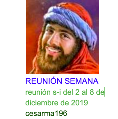 Más información sobre "Reunion s-i del 2 al 8 de diciembre de 2019"