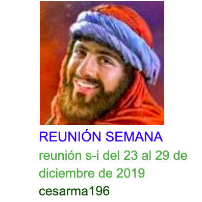 Más información sobre "reunión s-i del 23 al 29 de diciembre de 2019"