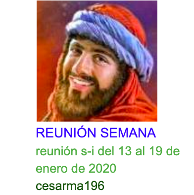 Más información sobre "Reunion s-i del 13 al 19 de enero de 2020"