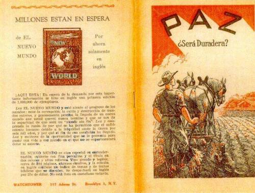 Más información sobre "FOLLETO 1968 LA PAZ,  ¿SERA DURADERA? RUTHERFORD"