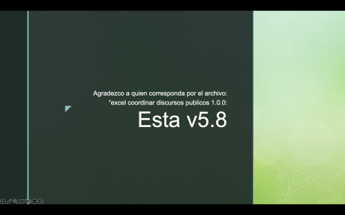 Más información sobre "Excel coordinar discursos públicos V5.8 Introduccion"