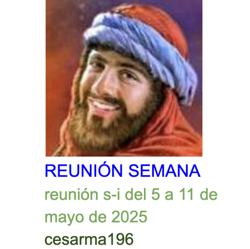 Más información sobre "Reunion s-i del 5 al 11 de mayo de 2025"
