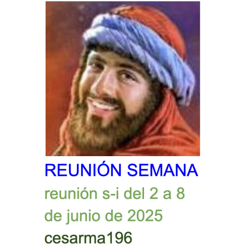 Más información sobre "Reunion s-i del 2 al 8 de junio de 2025"