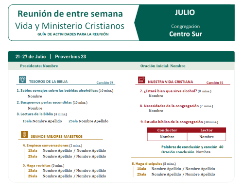 Más información sobre "Plantillas | Reunión Vida y Ministerio Cristianos y Reunión Pública |  Julio"
