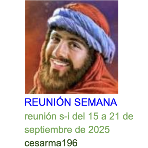 Más información sobre "Reunion s-i del 15 al 21 de septiembre  de 2025"