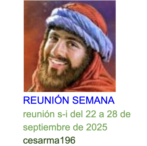 Más información sobre "Reunion s-i del 22 al 28 de septiembre  de 2025"