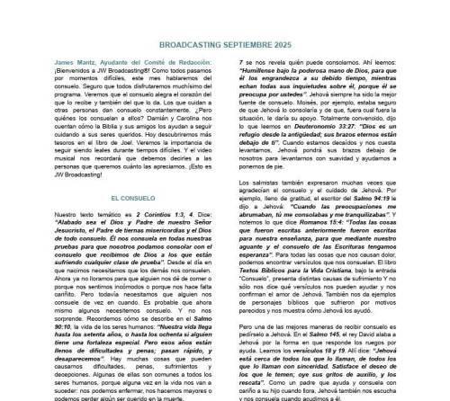 Más información sobre "Broadcasting Septiembre 2025"