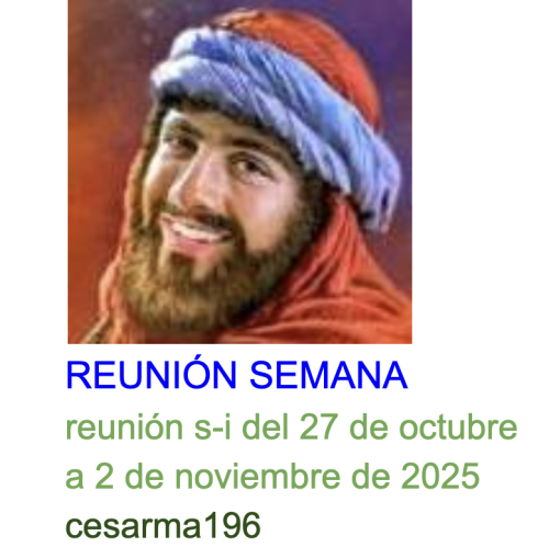 Más información sobre "Reunion s-i del 27 de octubre a 2 de noviembre de 2025"