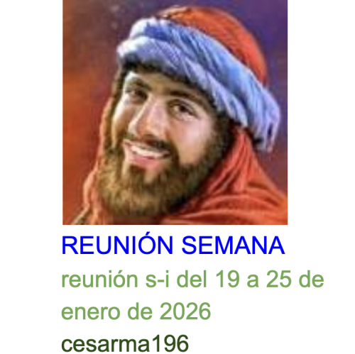 Más información sobre "Reunion s-i del 19 a 25 de enero de 2026"