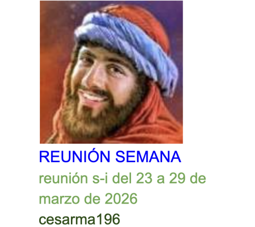 Más información sobre "Reunion s-i del 23 a 29 de marzo de 2026"