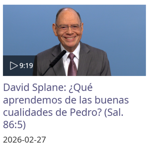 Más información sobre "Transcripción: David Splane: ¿Qué aprendemos de las buenas cualidades de Pedro?"