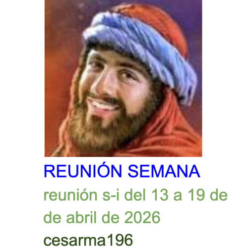Más información sobre "Reunion s-i del 13 a 19 de abril de 2026"