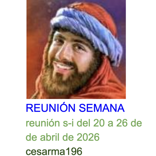 Más información sobre "Reunion s-i del 20 a 26 de abril de 2026"