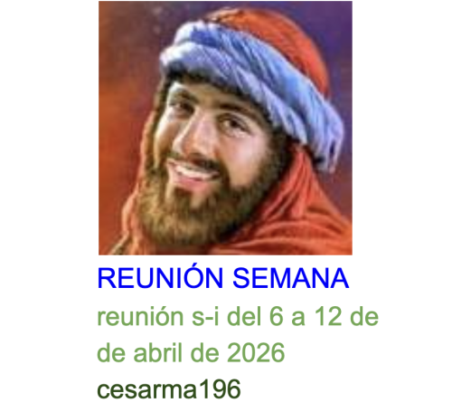 Más información sobre "Reunion s-i del 6 a 12 de abril de 2026"